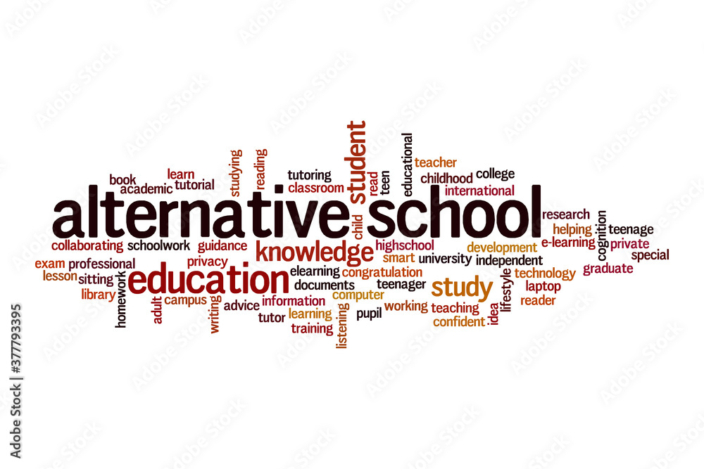Alternative school cloud concept Alternative school cloud concept