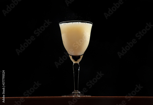 Death in the Afternoon cocktail, a mix of absinthe and brut champagne