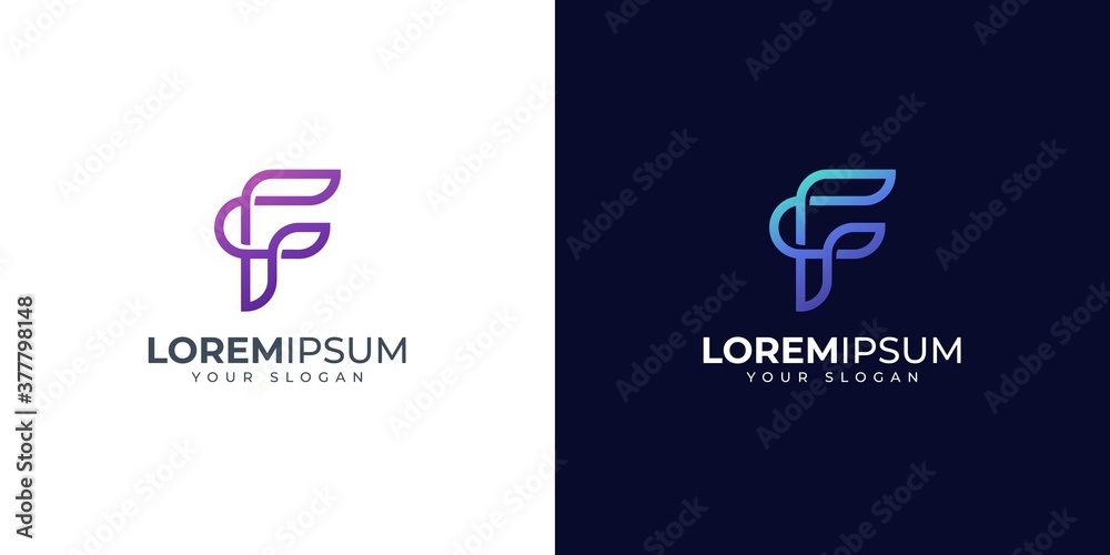 Letter F logo design inspiration Letter F logo design inspiration