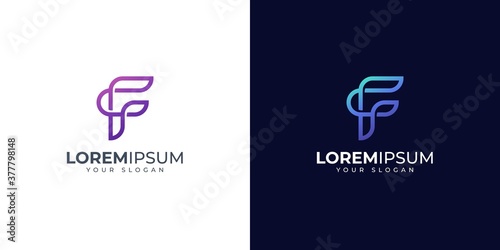 Letter F logo design inspiration