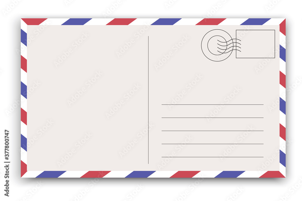 Post card. Retro postcard. Empty letter. Postmarked paper. A message from a traveler. Vector illustration. Stock image. Post card. Retro postcard. Empty letter. Postmarked paper. A message from a traveler. Vector illustration. Stock image.