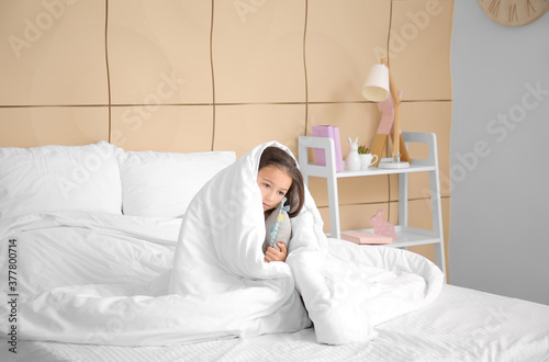 Little girl suffering from ...