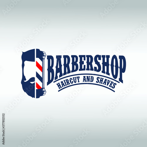 Barber Shop labels, banner, logo vector
