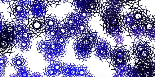 Light Purple vector backdrop with chaotic shapes.