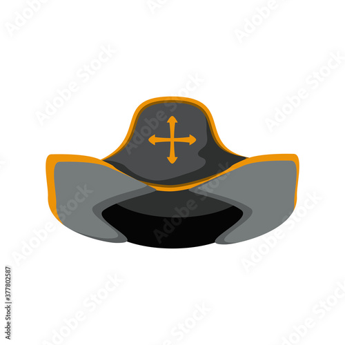 pirate hat on white background