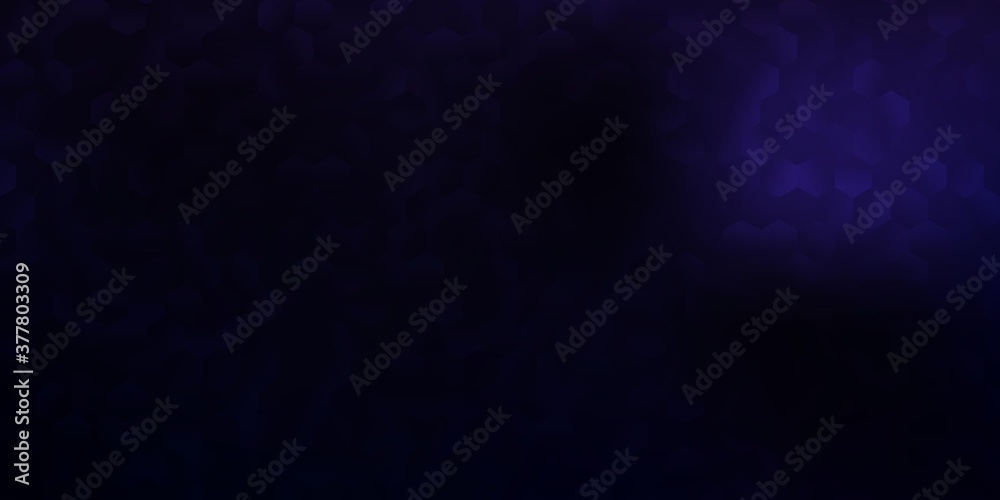 Dark purple vector backdrop with a batch of hexagons. Dark purple vector backdrop with a batch of hexagons.