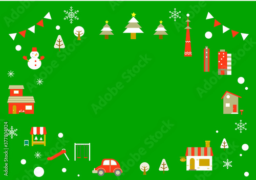 Christmas background frame