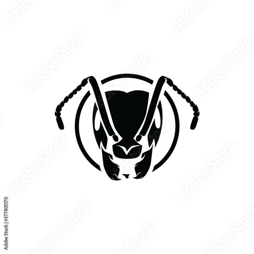 Ant Head Logo Template Design Vector