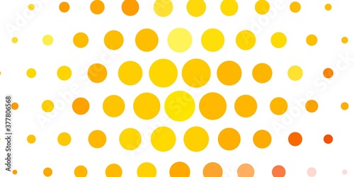 Fototapeta Naklejka Na Ścianę i Meble -  Light Pink, Yellow vector pattern with circles. Abstract colorful disks on simple gradient background. Design for your commercials.