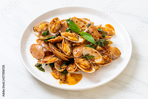 Stir Fried Clams with Roasted Chilli Paste