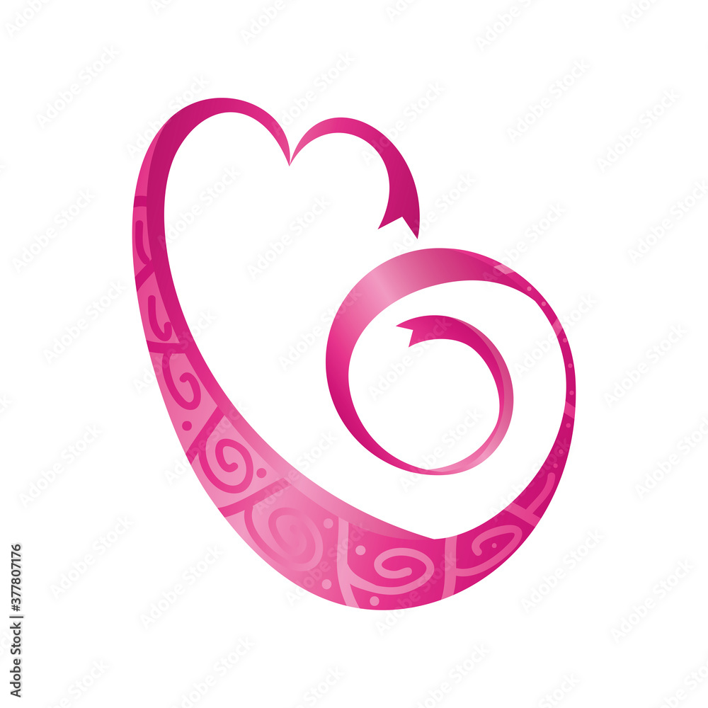 detailed pink ribbon, badge, breast cancer awareness detailed pink ribbon, badge, breast cancer awareness