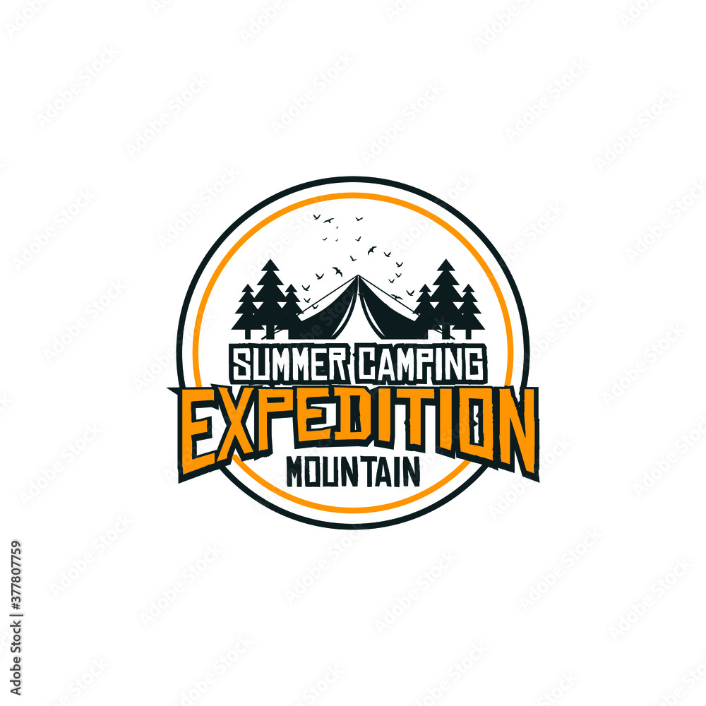 camping and outdoor adventure emblems, logos and badges. Camp tent in forest or mountains. Camping equipment. Vector. camping and outdoor adventure emblems, logos and badges. Camp tent in forest or mountains. Camping equipment. Vector.