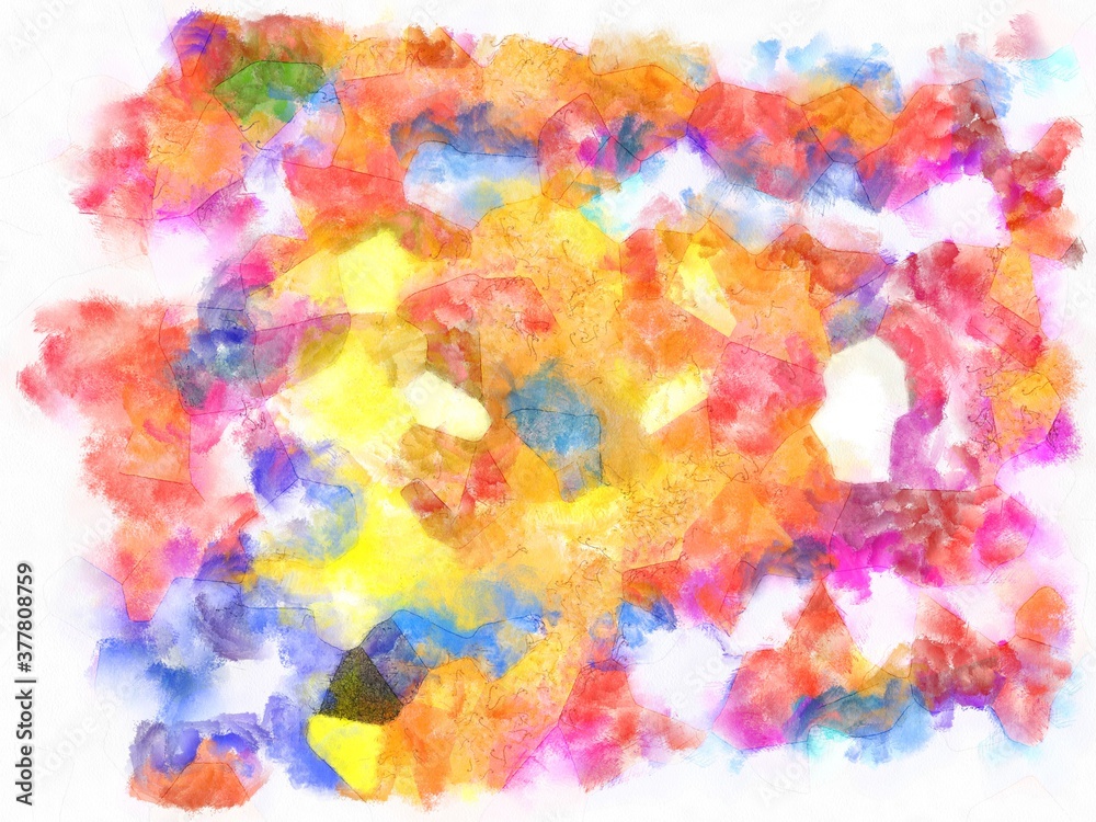 Illustration style background image Abstract patterns in various colors Watercolor painted pattern. Illustration style background image Abstract patterns in various colors Watercolor painted pattern.