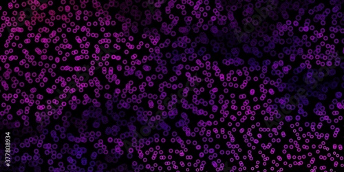 Dark purple, pink vector backdrop with dots.