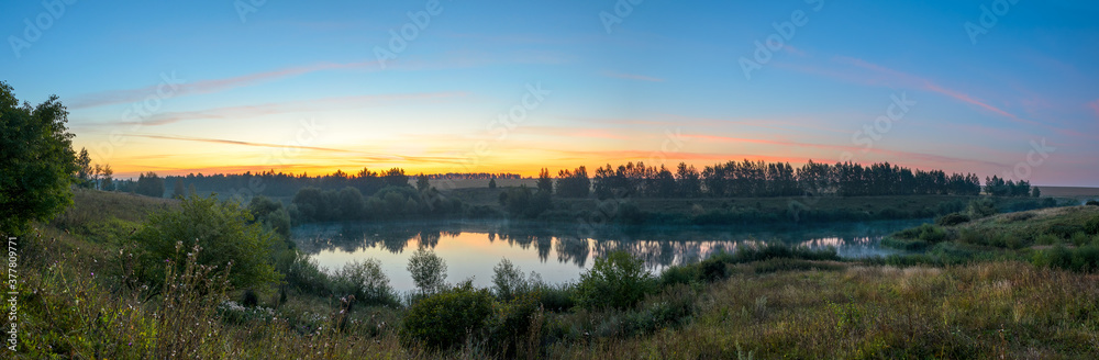 sunrise over the river sunrise over the river