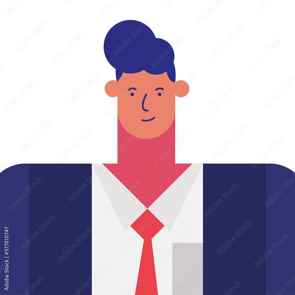 Isolated businessman cartoon vector design Isolated businessman cartoon vector design