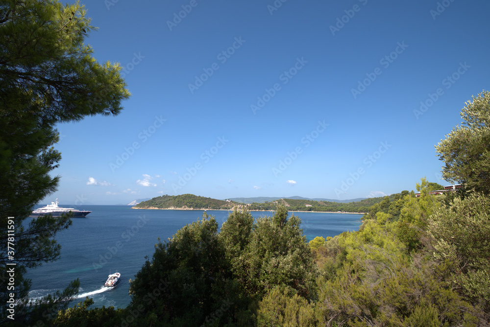 Greece, Skiathos island, the famous beach Koukounaries 