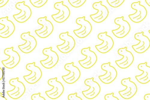 Seamles pattern with cute duck. vector illustration.