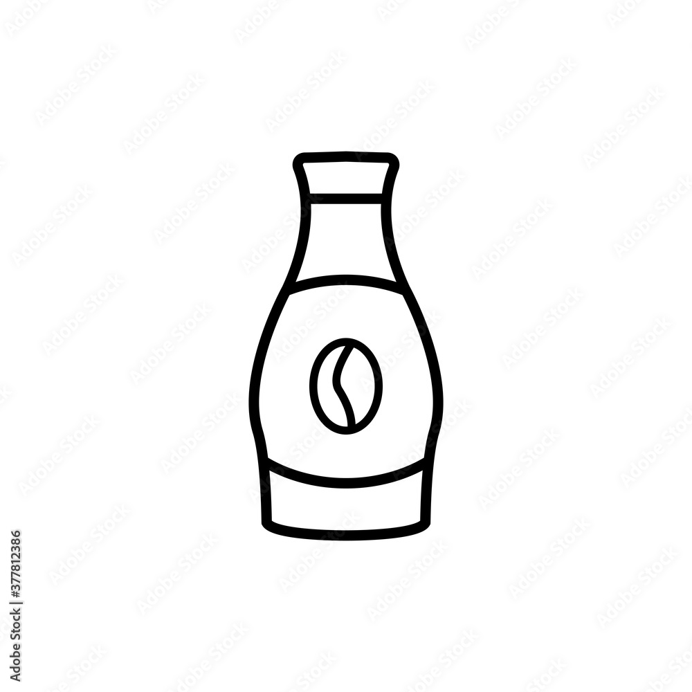 bottle coffee icon outline style for your web design, logo, UI. illustration bottle coffee icon outline style for your web design, logo, UI. illustration