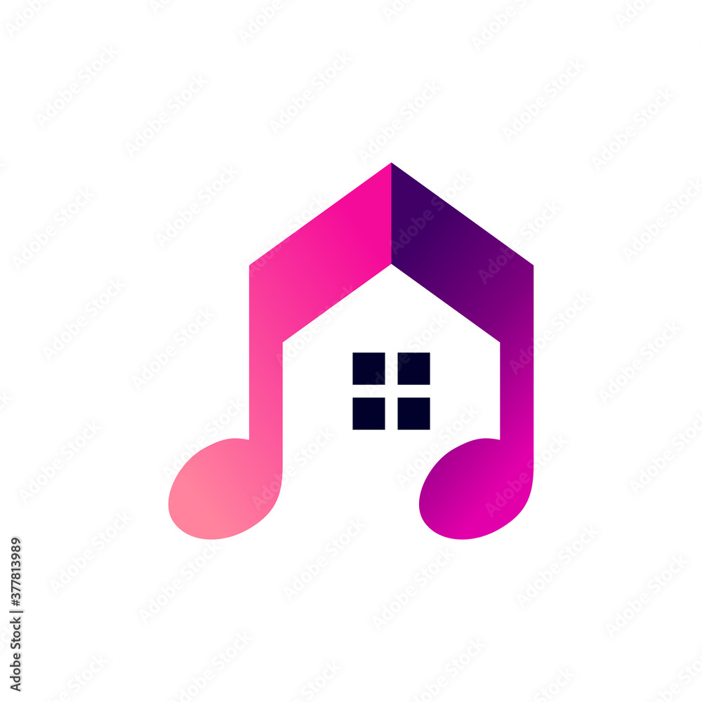 home and melody for music home logo design
home and melody for music home logo design