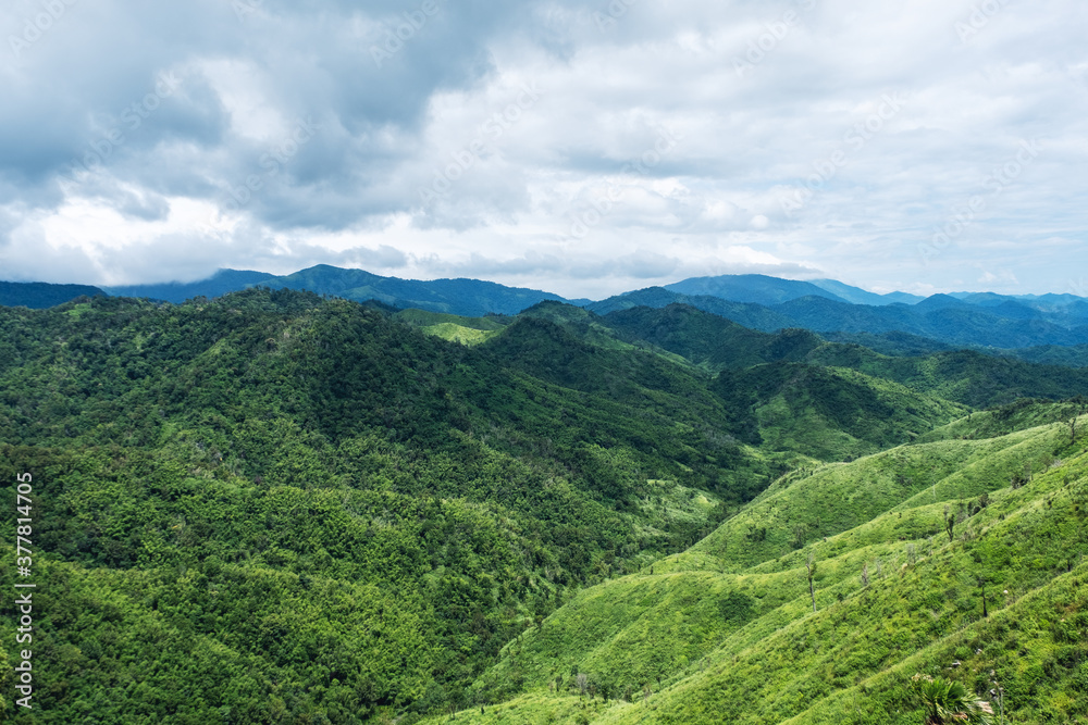 Landscape image of a beautiful mountains ranges view Landscape image of a beautiful mountains ranges view