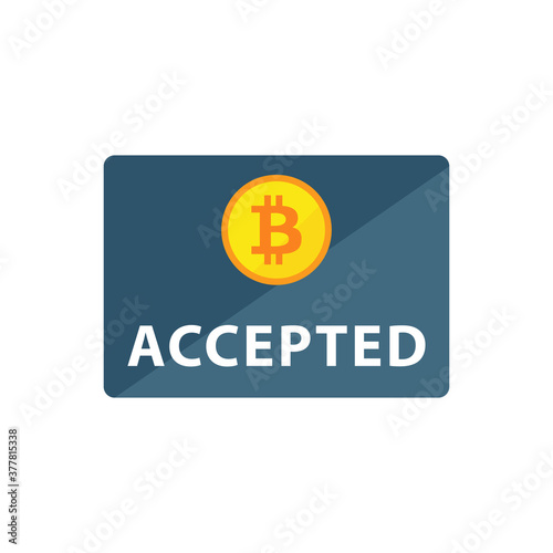 Bitcoin acceptance icon