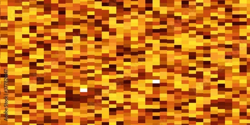 Light Orange vector pattern in square style. Abstract gradient illustration with colorful rectangles. Template for cellphones.