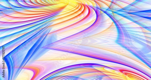 4k 3D animation of rows of colorful multi-colored stripes. The motion background of the geometric pattern. 3D - rendering