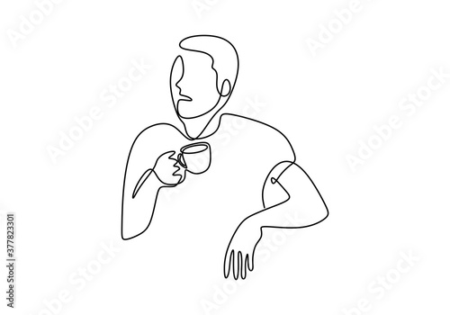 One continuous line drawing...