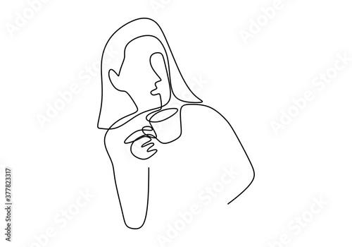 One continuous line drawing...