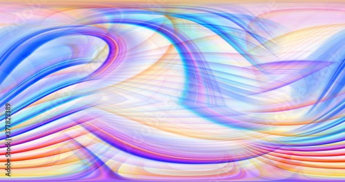 4k 3D animation of rows of colorful multi-colored stripes. The motion background of the geometric pattern. 3D - rendering