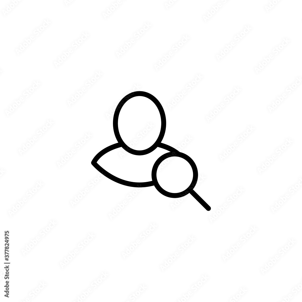 Recruitment Icon in black line style icon, style isolated on white background Recruitment Icon in black line style icon, style isolated on white background