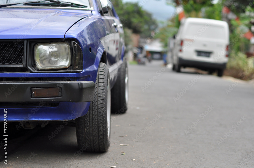 Car parked on the edge of the street