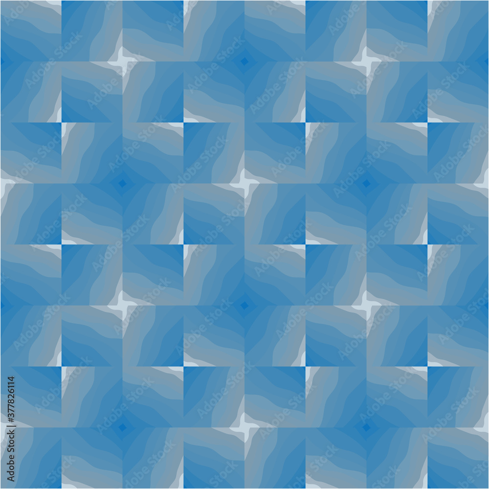 seamless pattern of blue tiles