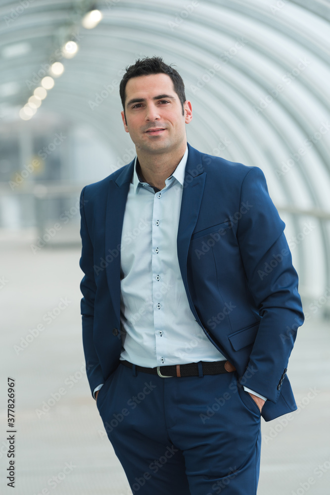 young confident businessman posing young confident businessman posing