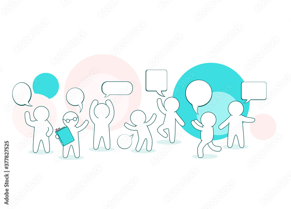 Social Network Communication  concept