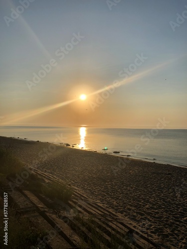 sunset on the beach