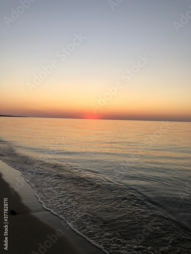sunset over the sea