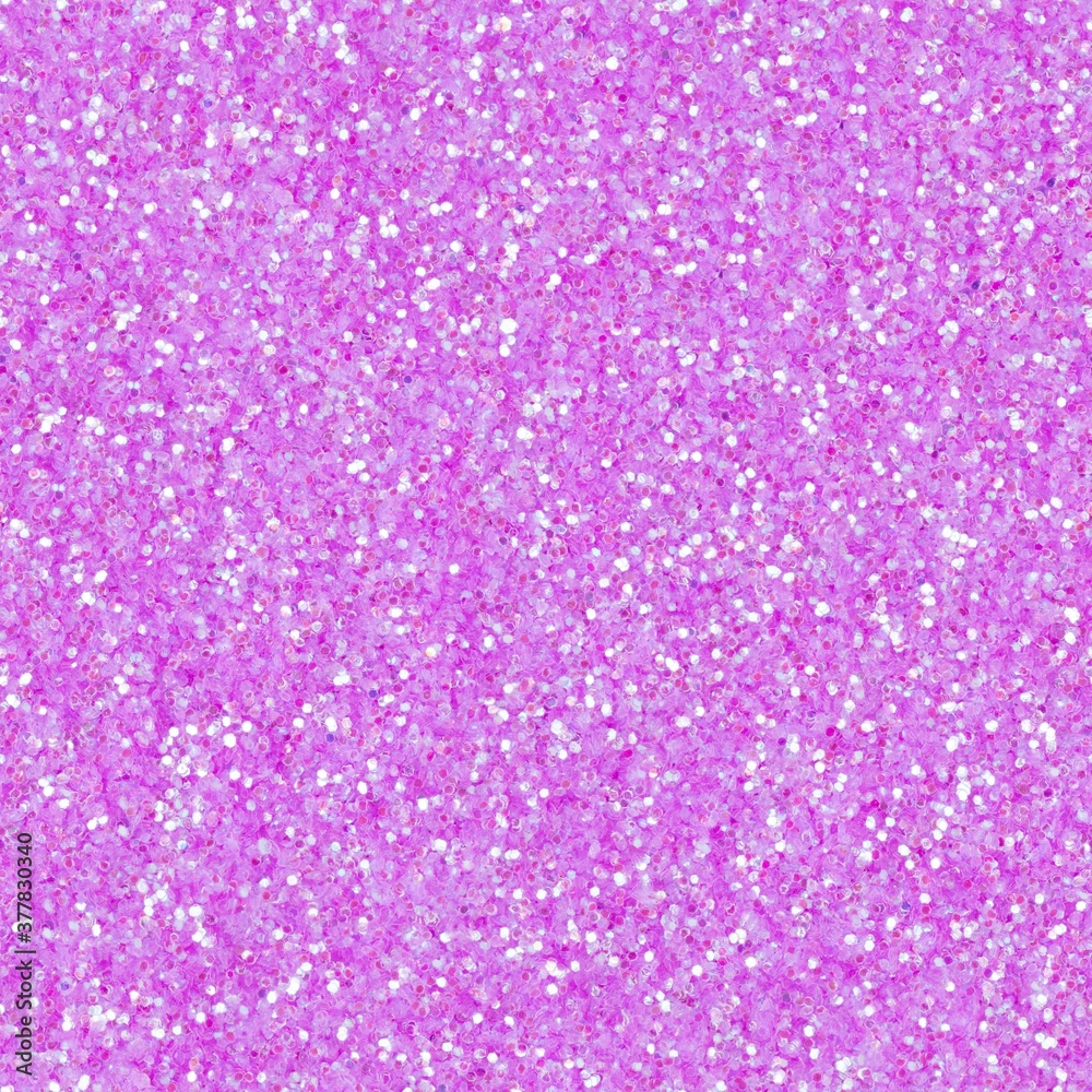 Pink glitter, sparkle confetti texture. Christmas abstract background, seamless pattern.