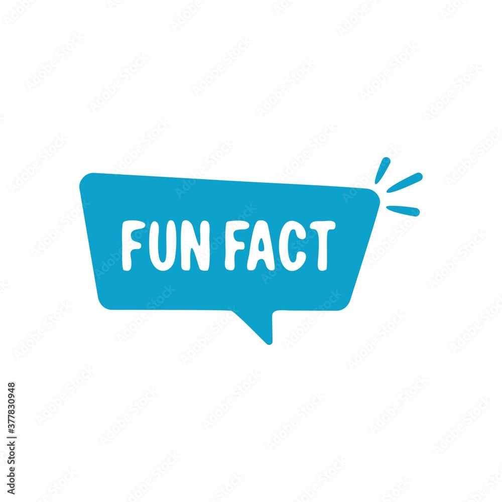 fun fact simple bubble for social media in blue color. flat cartoon trendy modern design element isolated on white background. concept of did you know message banner fun fact simple bubble for social media in blue color. flat cartoon trendy modern design element isolated on white background. concept of did you know message banner