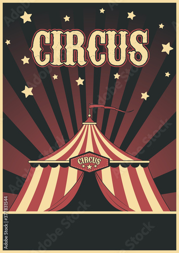 Classic Circus Tent Poster Template
