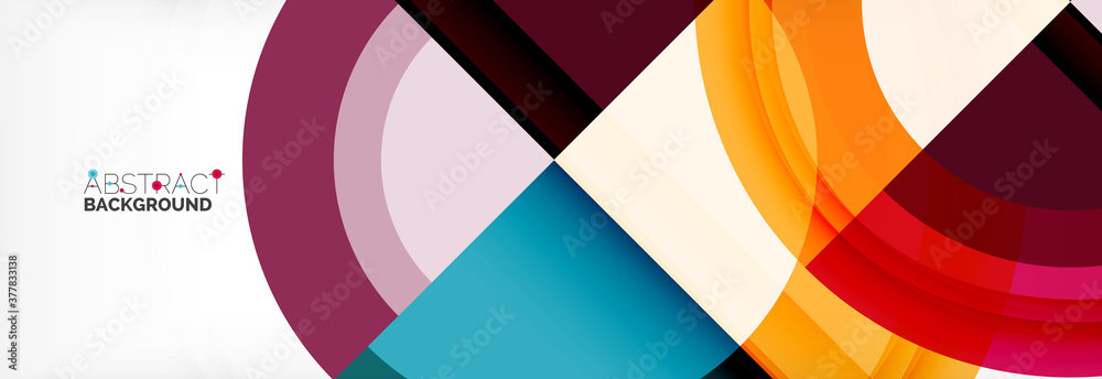 Round shapes, triangles and circles. Modern abstract background Round shapes, triangles and circles. Modern abstract background