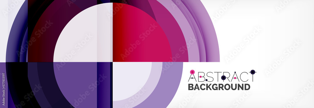 Round shapes, triangles and circles. Modern abstract background Round shapes, triangles and circles. Modern abstract background