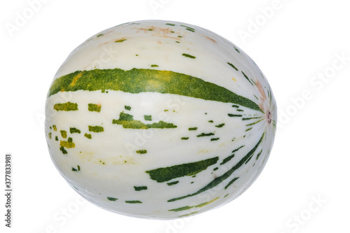 Fresh  juicy melon isolated on a white background