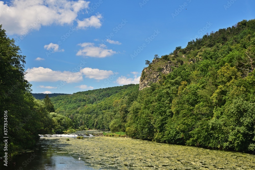 Thaya Fluss, die Grenze zwischen Österreich und Tschechien