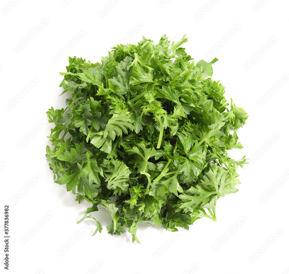 Obraz premium Fresh parsley on white background