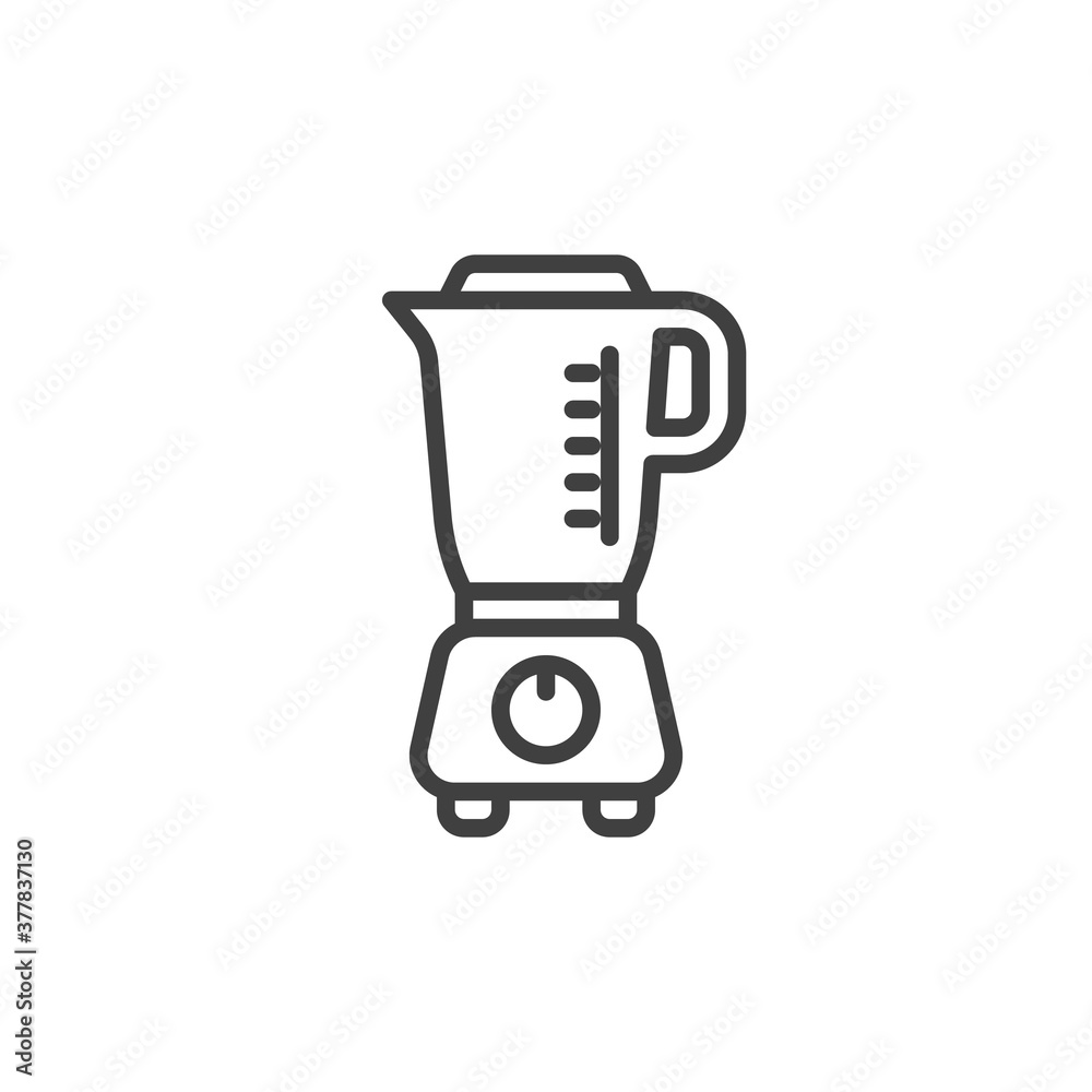 Blender, mixer line icon. linear style sign for mobile concept and web design. Food processor outline vector icon. Symbol, logo illustration. Vector graphics Blender, mixer line icon. linear style sign for mobile concept and web design. Food processor outline vector icon. Symbol, logo illustration. Vector graphics