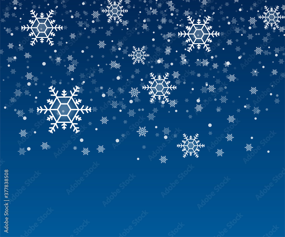Many white cold flake elements on transparent background. Heavy snowfall, snowflakes in different shapes and forms. Vector stock illustration. Many white cold flake elements on transparent background. Heavy snowfall, snowflakes in different shapes and forms. Vector stock illustration.