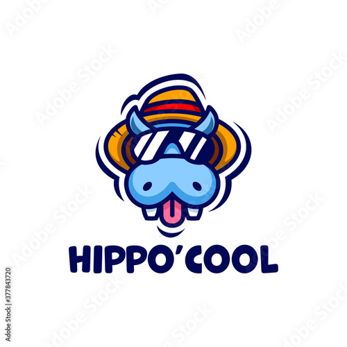  hippo cool logo design for your business and travel