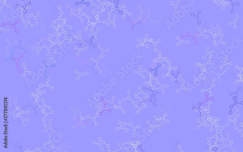 Light Blue, Red vector pattern with artificial intelligence network.